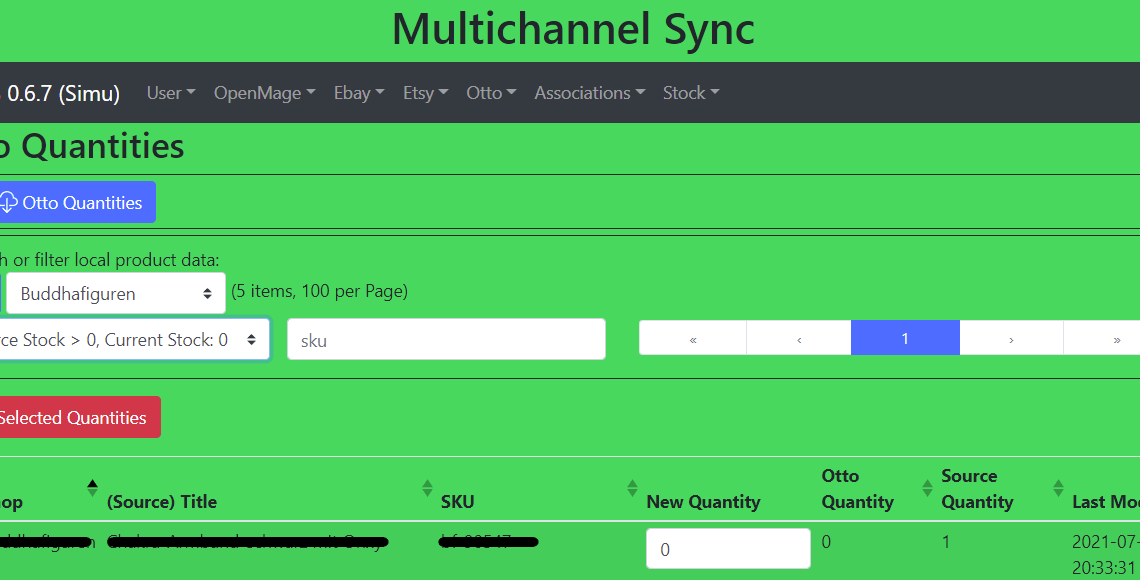Multichannel Sync Web-App